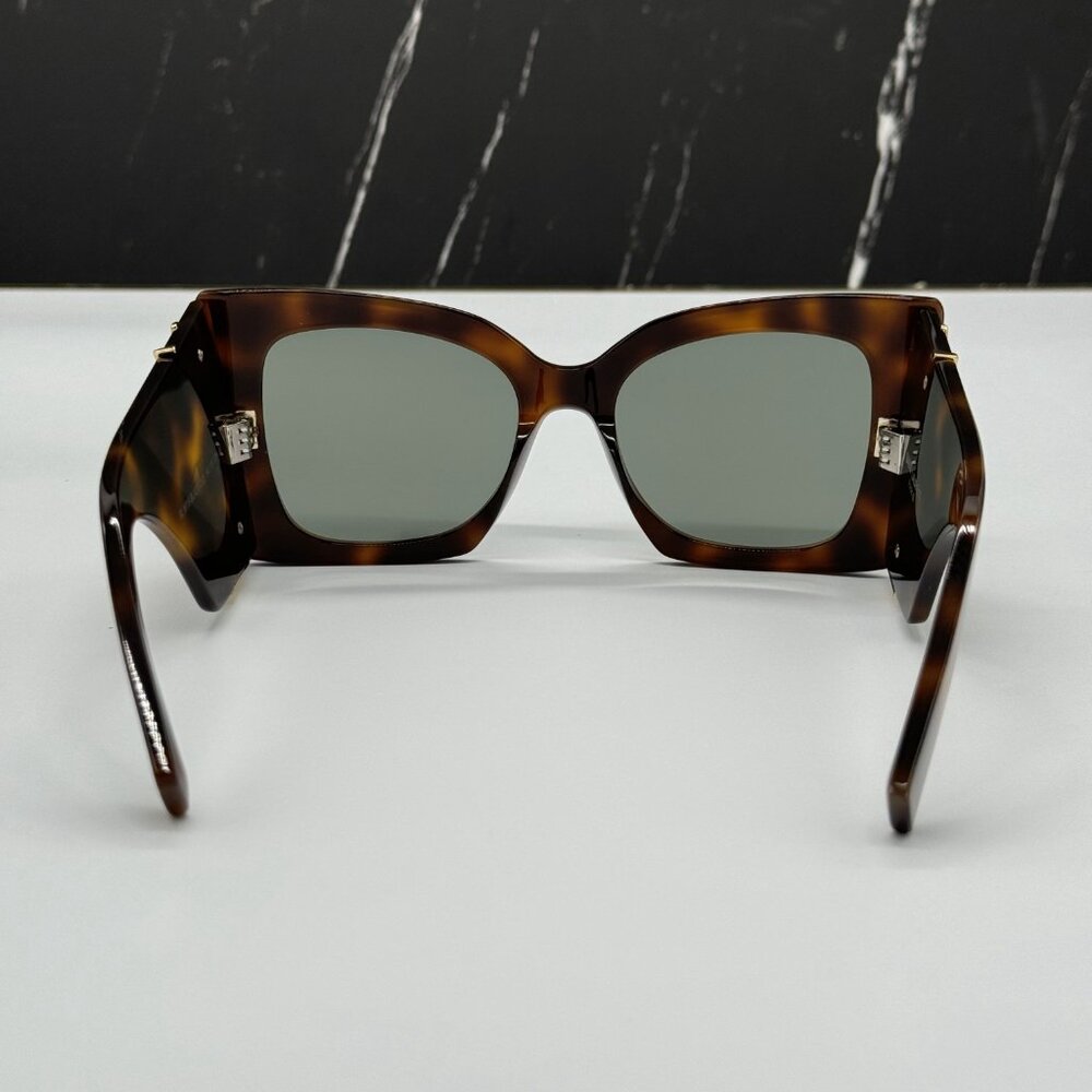 NEW SL M119 BLAZE 002 SAINT LAURENT BLAZE HAVANA OVERSIZED SUNGLASSES SL M119 - Picture 9 of 12